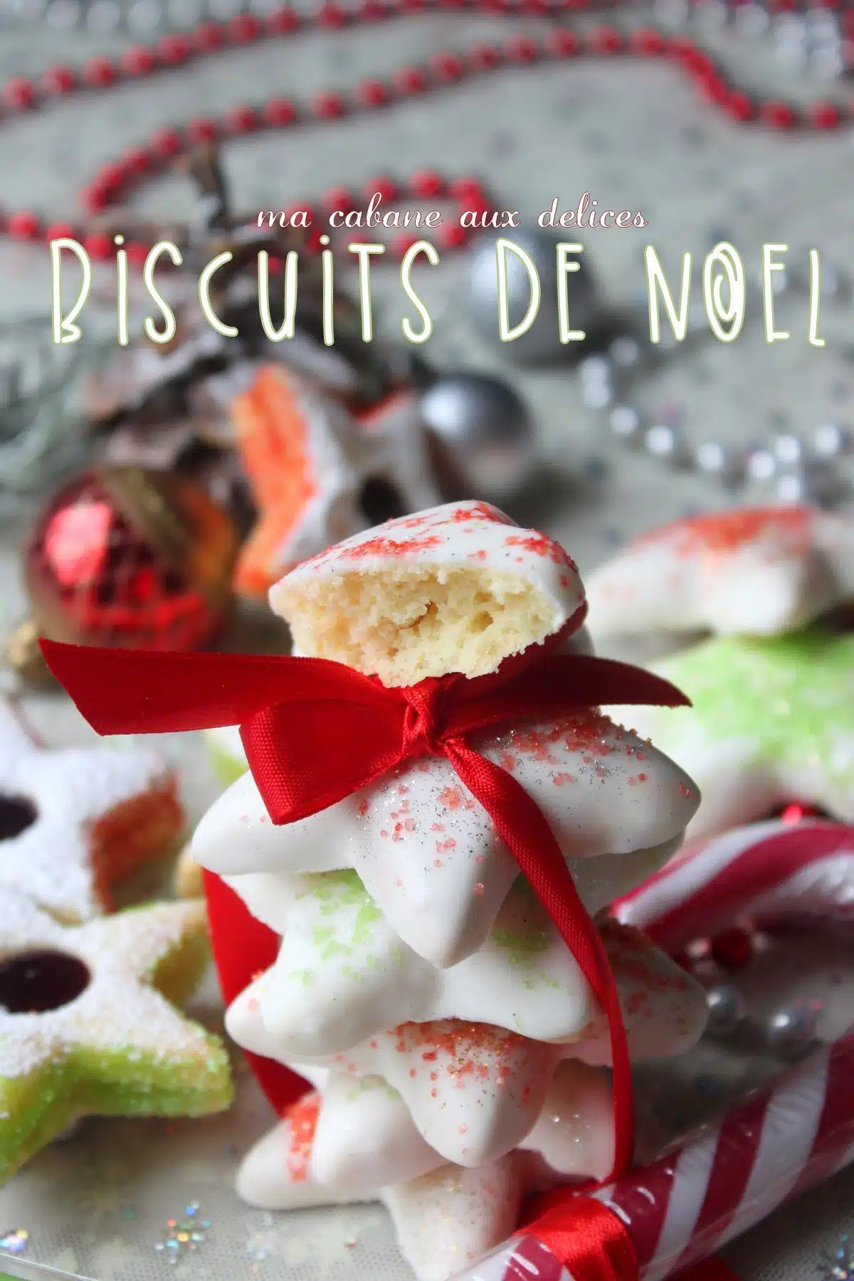 Biscuits de Noël en spirale vert et rouge - Recette de bredele de Noël