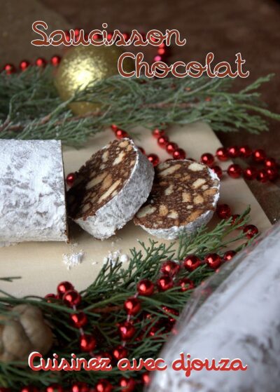 Saucisson au Chocolat (Sans Oeufs et sans Cuisson)