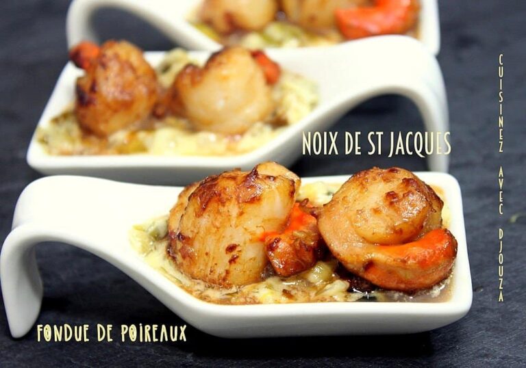 Noix de Saint Jacques Fondue de Poireaux