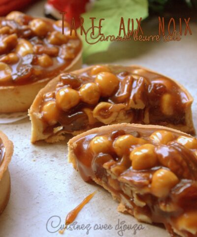 Tarte aux noix et fruits secs (caramel beurre salé)
