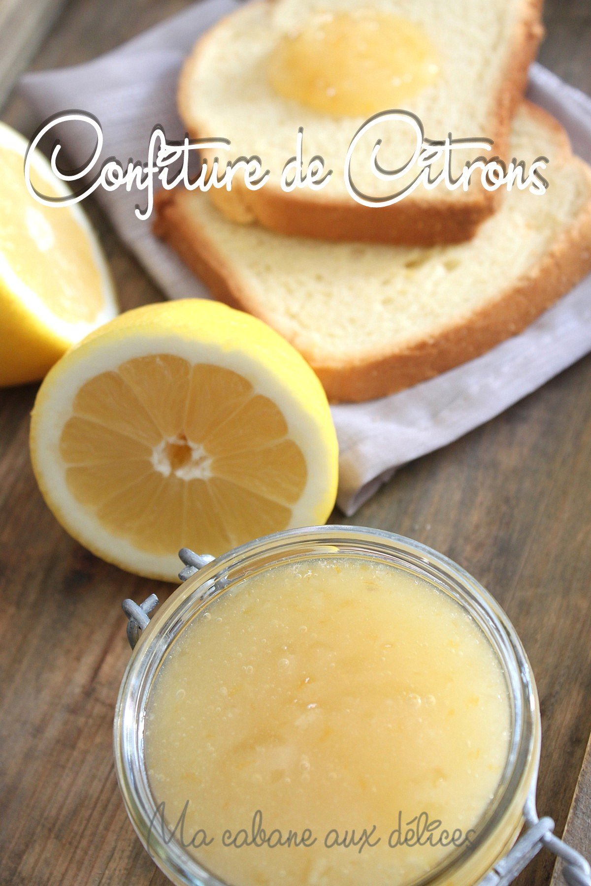 Confiture ou marmelade de citron jaune bio