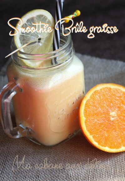 Smoothie brûleur de Graisses, Detox Orange Citron