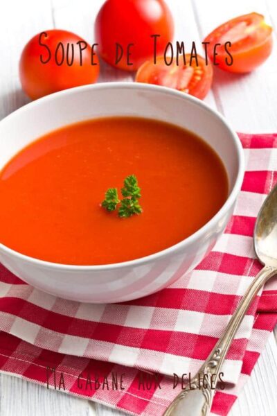 Soupe de tomates aux poivrons rouges