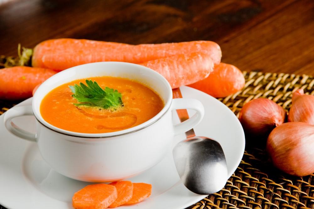 Soupe ou velouté de carottes d'hiver