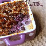 Crème brulée maison aux myrtilles