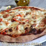 Pizza poivrons champignons mozza
