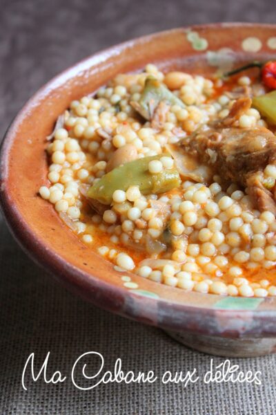 Aïch, Berkoukes de petits plombs à la viande