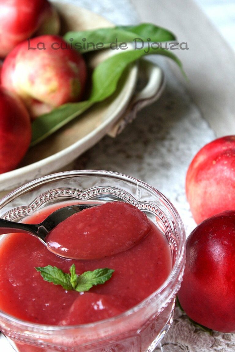 Compote de Nectarines blanches et vanille des îles