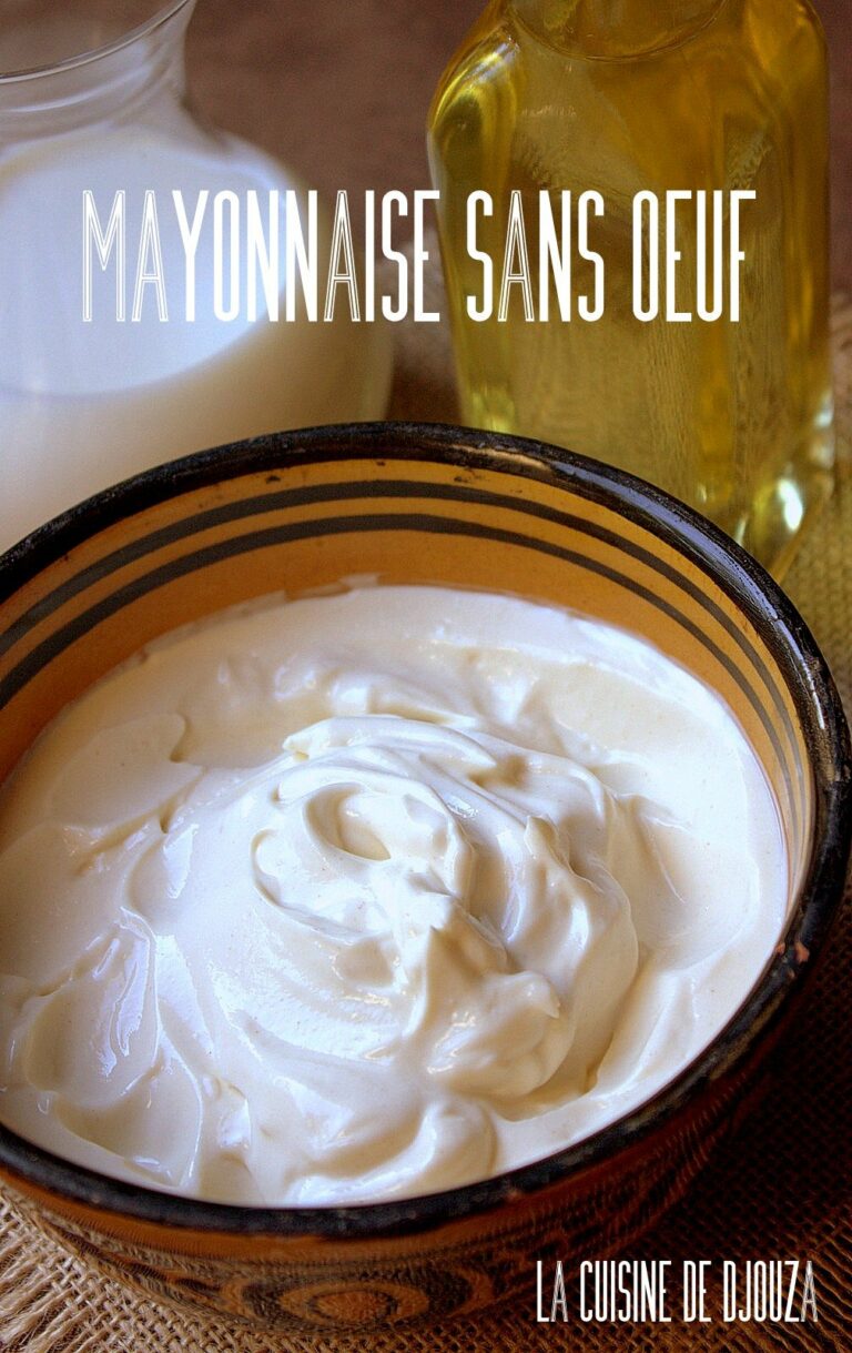 Mayonnaise sans oeuf facile (épaisse et onctueuse)