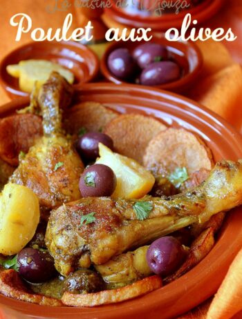 Tajine de poulet aux olives et citrons confits à la marocaine