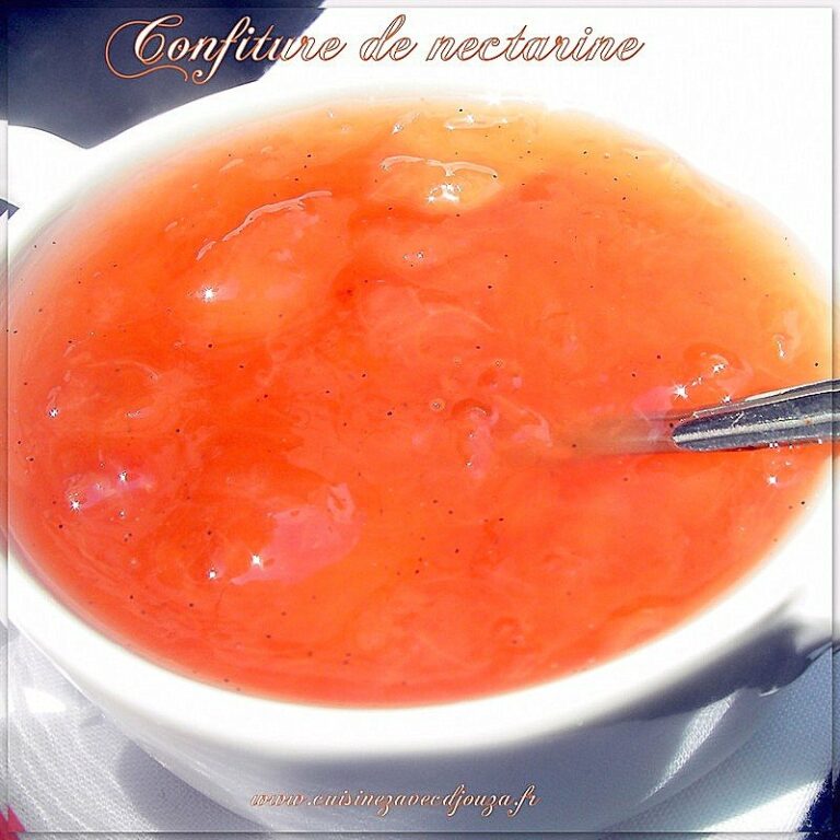 Confiture de nectarines blanches et vanille des îles