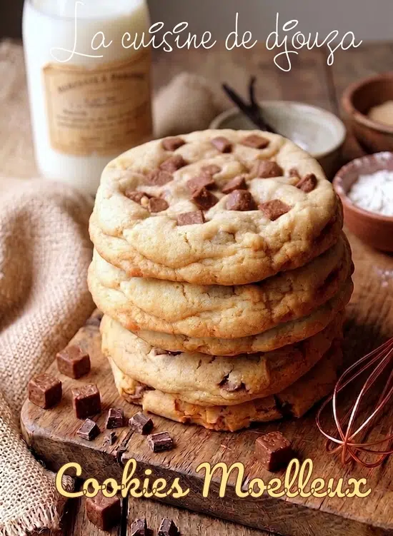 cookies biscuits moelleux américains