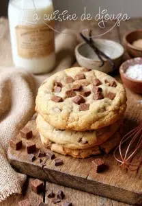Cookies americains moelleux et fondants au chocolat
