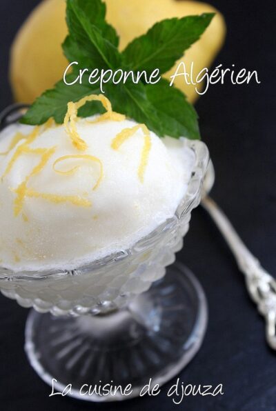 Glace Créponné Citron avec ou sans Sorbetière