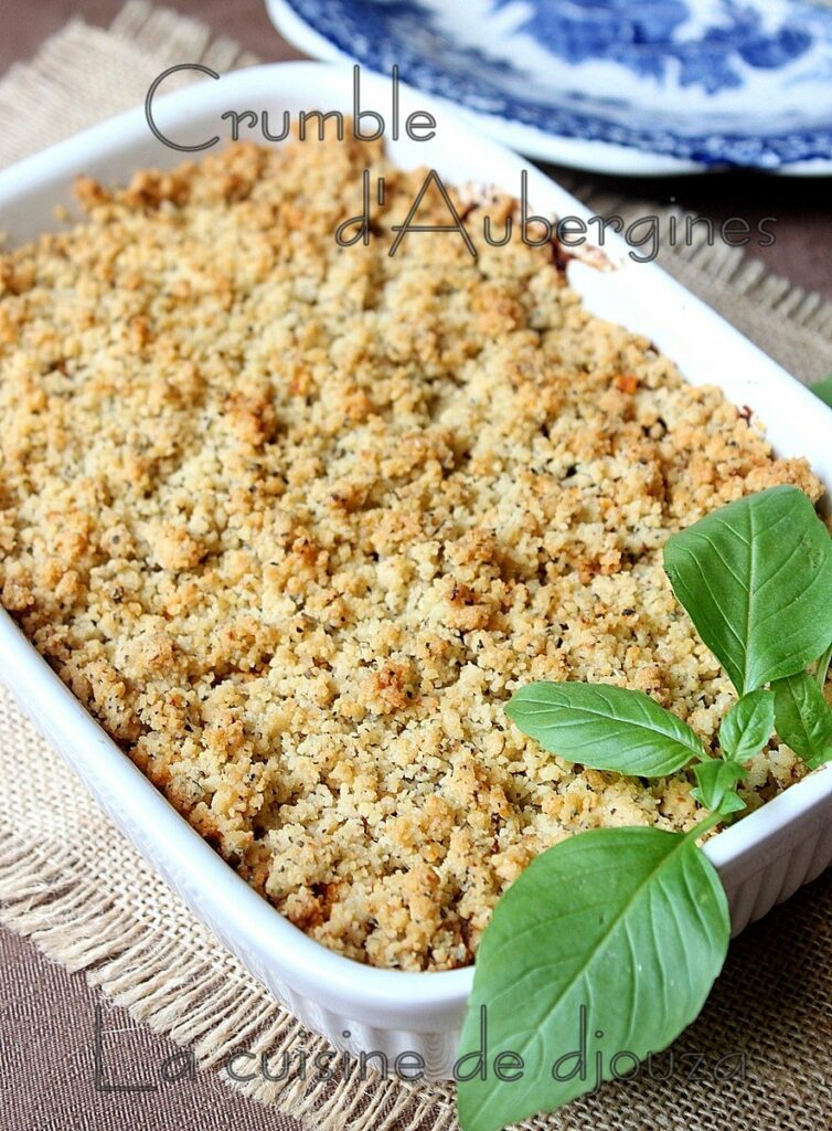 crumble aubergines tomates parmesan