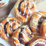 Brioche escargot roulé chocolat noisettes noix