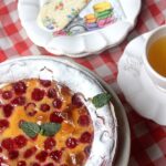 Tarte crémeuse griottes framboises