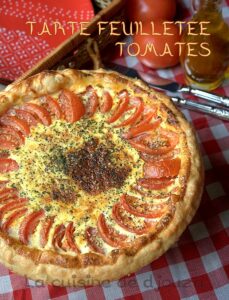 tarte tomates mozzarella pâte feuilletée
