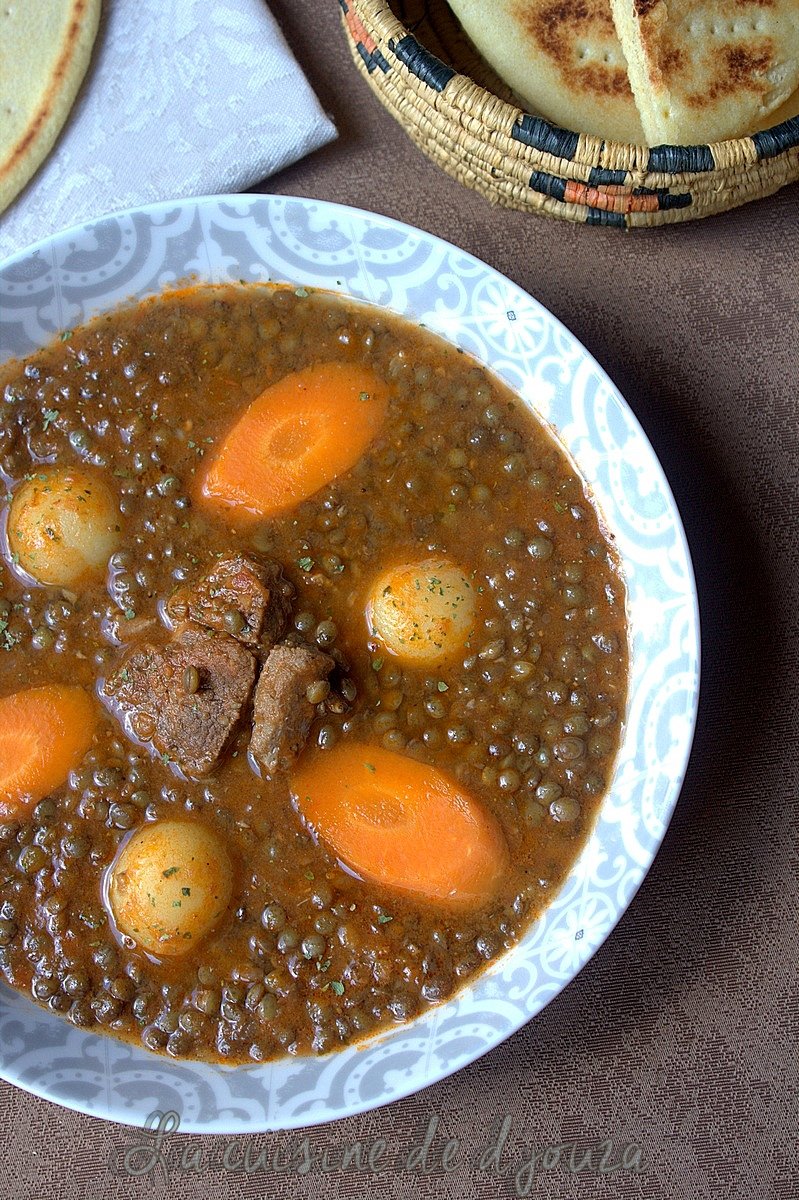 Soupe de lentilles recette algérienne