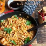 Nouilles chinoises aux crevettes