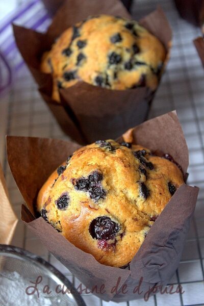 Gros muffins myrtille extra moelleux