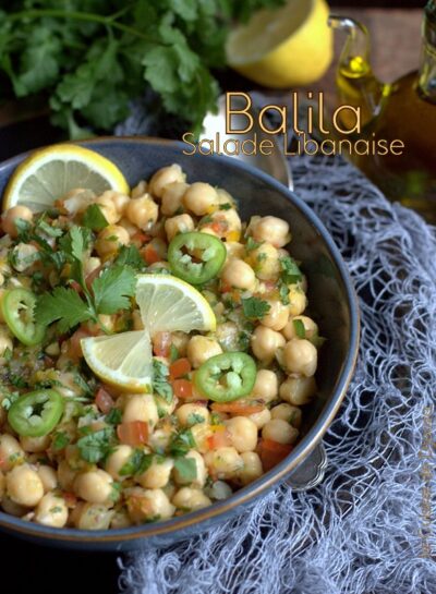 Salade de Pois chiches libanaise, Balila