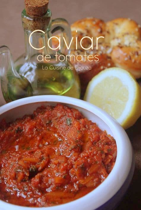 Recette caviar de tomate