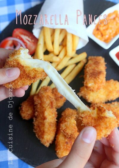Mozzarella Sticks : Bâtonnets de Mozzarella Panés