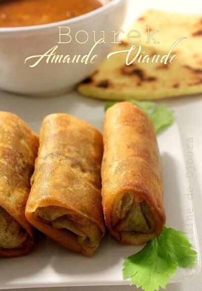 Bourek à la viande hachée et amandes