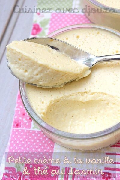 Petite crème à la vanille et jasmin