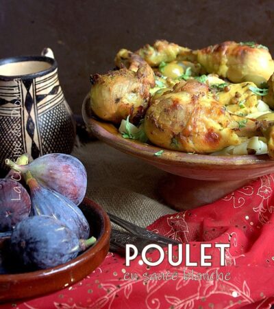 Poulet sauce blanche aux lentilles facile