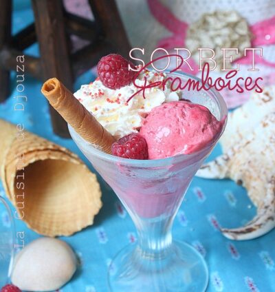 Glace à la Framboise Express sans Sorbetière