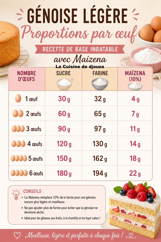 Tableau des proportions génoise