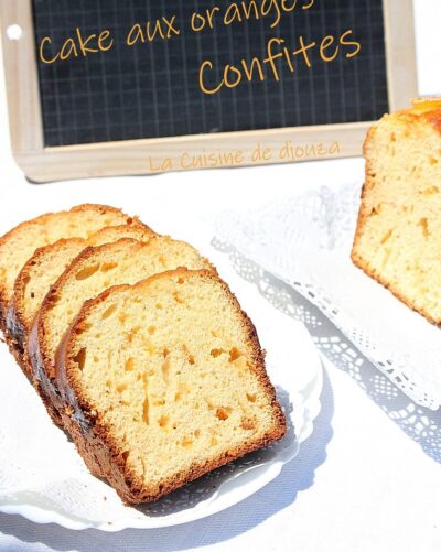 Cake aux écorces d&rsquo;oranges confites facile