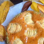 Gâteau aux demi pommes serrées