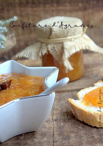Confiture d&rsquo;Agrumes aux Epices de Noël