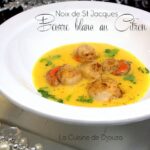 Noix de saint jacques sauce au beurre citron