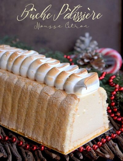 Bûche Mousse de Citron façon Pâtissière