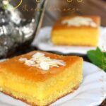 Basboussa à la crème d’orange