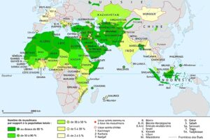 Répartition des musulmans dans le monde