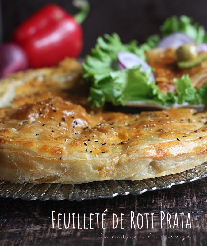 Feuilleté de roti prata au four farci à la tchouktchouka