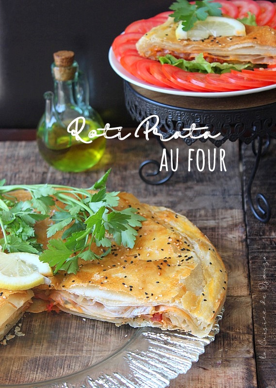 Feuilleté de crêpes roti prata au four