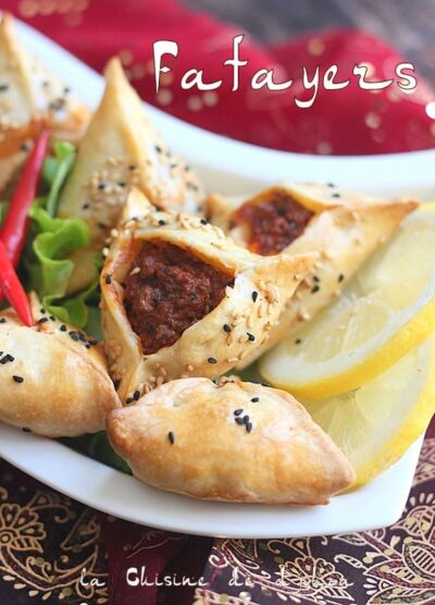 Fatayer ou Samsa Farcis Viande et Poivrons : Spécial Ramadan