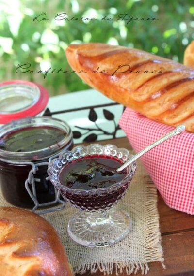 Confiture de prunes rouges a la fleur d&rsquo;oranger