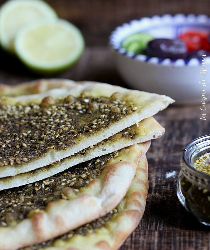 Man'ouché, pain libanais au zaatar