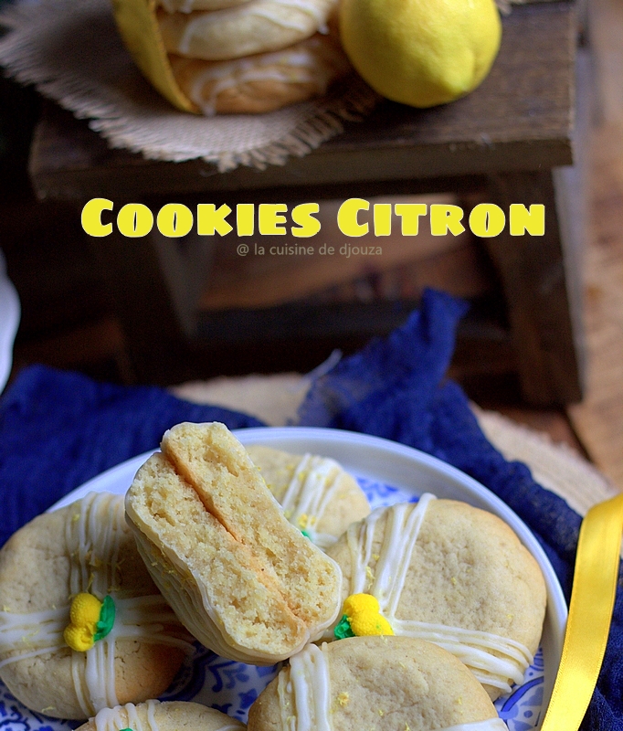 Biscuits cookies au citron
