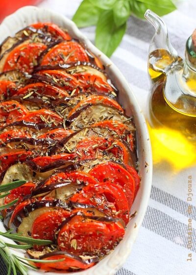 Tian aux légumes {aubergine tomate et poivron}