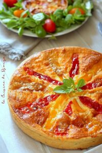Quiche poivrons fromage