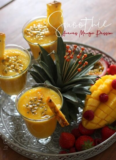 Smoothie Ananas, Mangue fruits de la Passion