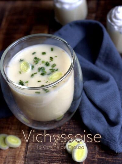 Crème Vichyssoise, soupe aux poireaux